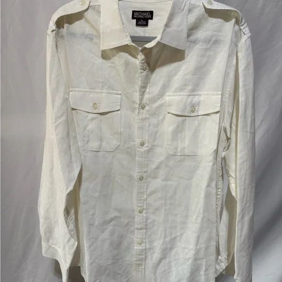 VINTAGE Michael Kors White Button-Down - Picture 1 of 3